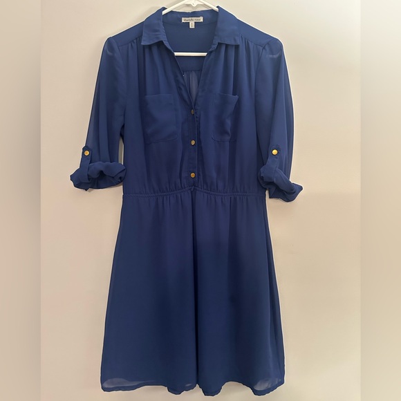 Charlotte Russe Dresses & Skirts - Navy Long Sleeve Dress